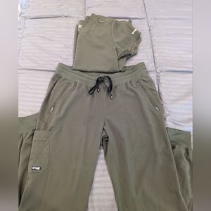 Greys Anatomy Army Green Scrub Set